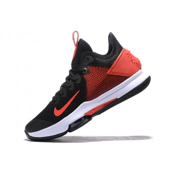 2020 Nike LeBron Witness 4 IV EP Black Gym Red-White Shoes